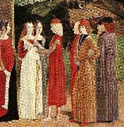 French school the betrothal oil on canvas